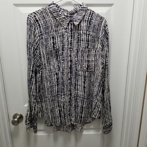 Anthropologie Holding Horses Womens Button Down Dress Shirt Sz.14